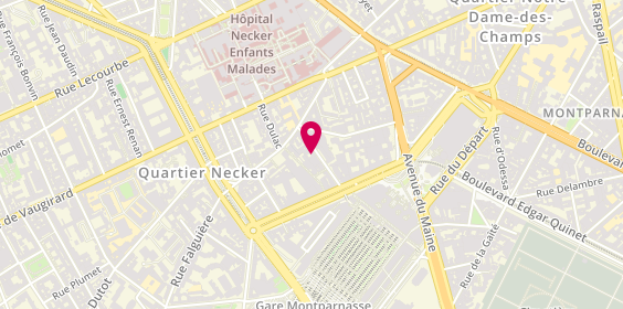 Plan de Les Opticiens Mutualistes, 10 Rue Armand Moisant, 75015 Paris