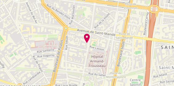 Plan de AXA, 43 avenue Du Dr Arnold Netter, 75012 Paris