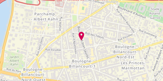 Plan de Caisse d'Epargne Boulogne Escudier, 16 Bis Boulevard Jean Jaurès, 92100 Boulogne-Billancourt