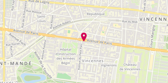 Plan de Mutuelle de Poitiers, 45 avenue de Paris, 94300 Vincennes