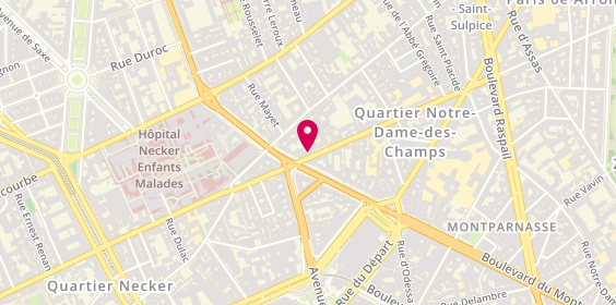 Plan de AXA Assurance et Banque ELMALEH Eytan, 128 Rue de Vaugirard, 75006 Paris