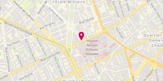 Plan de MACSF, 100 Rue de Sèvres, 75015 Paris