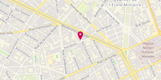 Plan de Agence Laurent Lecoeur, 18 Rue Clouet, 75015 Paris