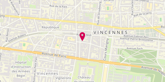 Plan de Allianz Assurance VINCENNES - Xavier GUISNET, 10 Rue Saulpic, 94300 Vincennes