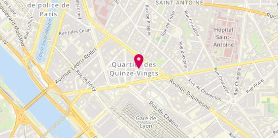 Plan de Agence Franck Brunet, 8 Rue Abel, 75012 Paris