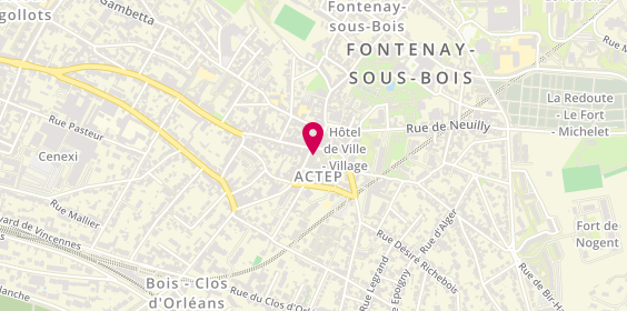 Plan de Agence Axa Brissard Chau, 3 Rue Notre Dame, 94120 Fontenay-sous-Bois