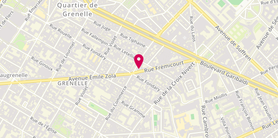 Plan de AXA, 5 Rue Frémicourt, 75015 Paris