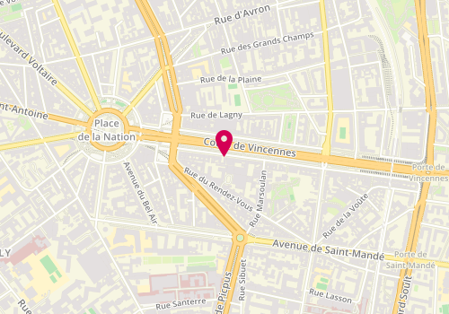 Plan de Axa, 28 Vincennes, 75012 Paris