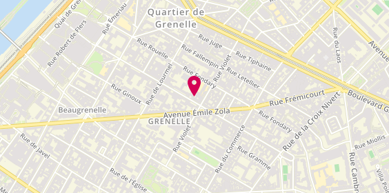 Plan de AXA, 83 Rue du Théâtre, 75015 Paris