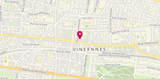 Plan de Gan Assurances Vincennes, Gan Assurances
110 Rue de Fontenay, 94300 Vincennes
