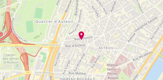 Plan de AXA Assurance DIANE PRINGALLE, 21 Rue Poussin, 75016 Paris