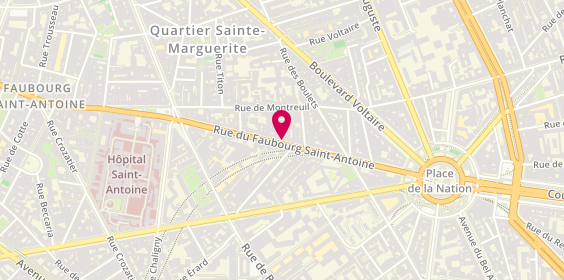 Plan de MACSF, 275 Rue du Faubourg Saint-Antoine, 75011 Paris