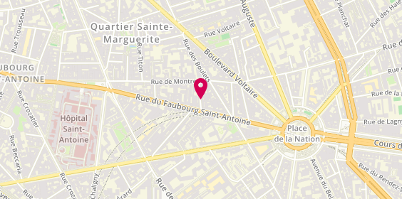 Plan de AXA Prévoyance & Patrimoine François JUHEL, 2 Rue Gonnet, 75011 Paris