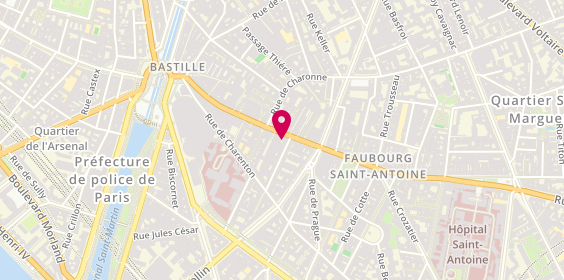 Plan de Caisse d'Epargne Paris Ledru-Rollin, 80 Rue du Faubourg Saint-Antoine, 75012 Paris