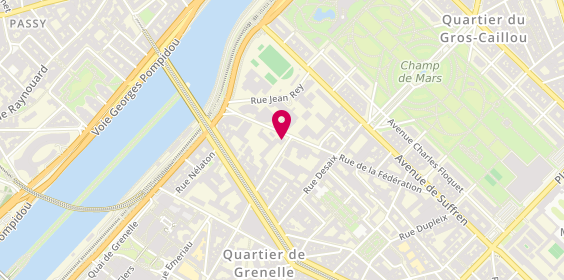Plan de AXA Assurance Luc FROMAIGEAT, 2 Rue Saint-Saëns, 75015 Paris