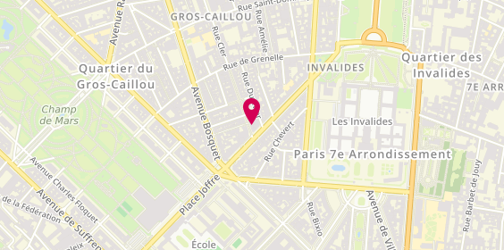 Plan de Caisse d'Epargne Paris Ecole Militaire, 57 Rue Cler, 75007 Paris
