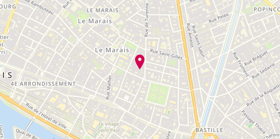 Plan de MAIF Social Club, 37 Rue de Turenne, 75003 Paris