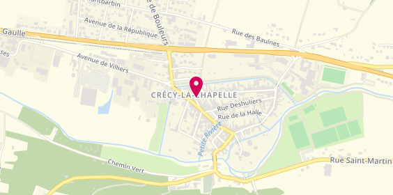 Plan de Caisse d'Epargne Crecy-la-Chapelle, 14 Rue du Général Leclerc, 77580 Crécy-la-Chapelle