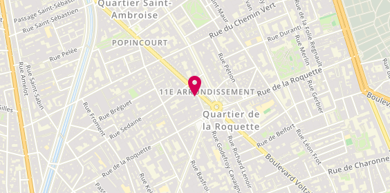 Plan de MAIF, 128 Boulevard Voltaire, 75011 Paris