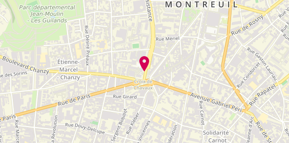 Plan de Mutuelle Regionale de Montreuil, 11 Avenue de la Resistance, 93100 Montreuil