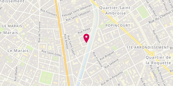 Plan de AXA Assurance Fabien ARCAMBOURQUE, 47 Bis Boulevard Richard-Lenoir, 75011 Paris