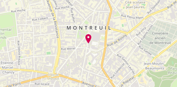 Plan de Maif, 15 Rue des Lumières, 93100 Montreuil
