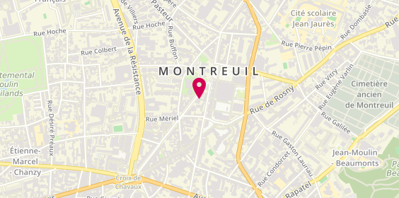 Plan de Matmut, 11 Boulevard Rouget de Lisle, 93100 Montreuil
