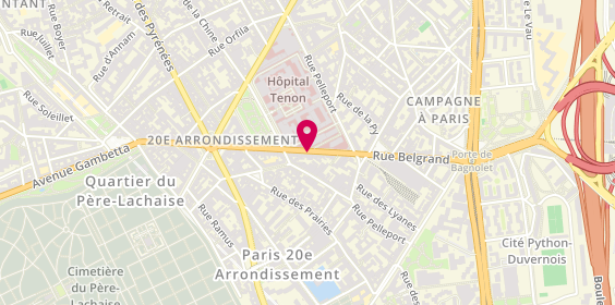 Plan de Matmut, 28 Rue Belgrand, 75020 Paris