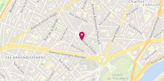 Plan de Mapa - Mutuelle d'Assurance, 5eme Etage - 
27 Avenue d'Eylau, 75116 Paris