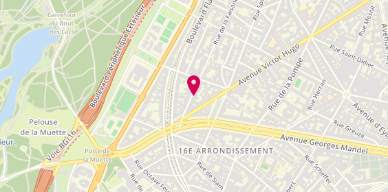 Plan de Cgpa, 125 Rue de la Faisanderie, 75016 Paris