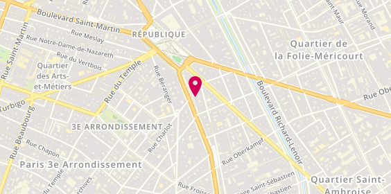 Plan de MFA - Paris République, 36 Boulevard du Temple, 75011 Paris