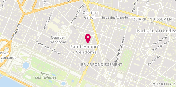 Plan de Mutuelle des Cuisiniers de France, 45 Rue Saint-Roch, 75001 Paris