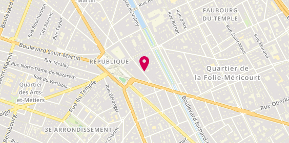 Plan de MNT, 50 Ter Rue de Malte, 75011 Paris