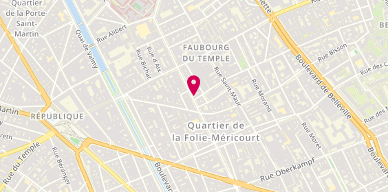 Plan de Caisse d'Epargne Paris Republique, 134 Avenue Parmentier, 75011 Paris