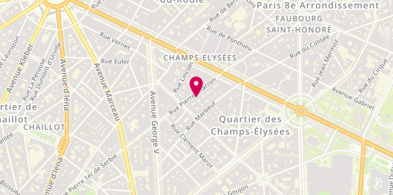 Plan de AXA Assurance Sandrine COUSTAUX, 62 Rue Pierre Charron, 75008 Paris