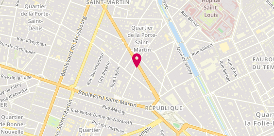 Plan de Maif Point Accueil Paris Magenta, 15 Boulevard de Magenta, 75010 Paris