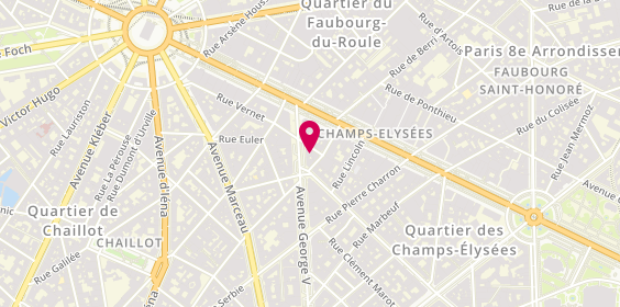 Plan de MADP Assurances, 44 avenue George V, 75008 Paris
