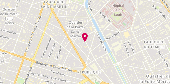 Plan de MIF : Mutuelle Ivry (la Fraternelle), 23 Rue Yves Toudic, 75010 Paris