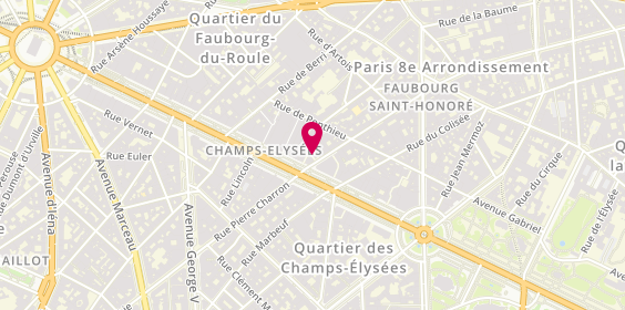 Plan de Pacific Assurances, 128 Rue la Boétie Immeuble D, 75008 Paris