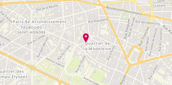 Plan de Mgp Sante, 10 Rue des Saussaies, 75008 Paris