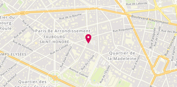 Plan de Agence Jérôme Moulin-Fournier AXA AGIPI, 32 avenue Matignon, 75008 Paris