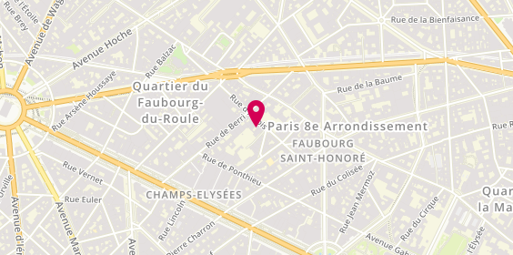 Plan de AXA Assurance Stéphane TEBOUL, 23 Rue d'Artois, 75008 Paris