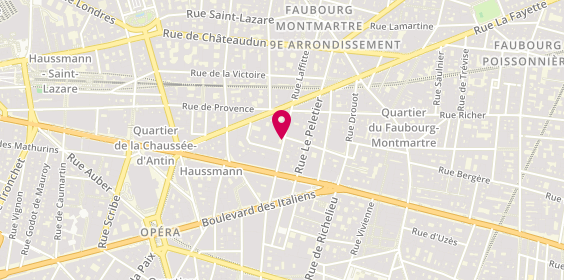 Plan de Ugm Malakoff Humanis, 21 Rue Laffitte, 75009 Paris