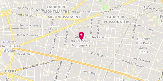 Plan de Opéga, 28 Rue du Faubourg Montmartre, 75009 Paris