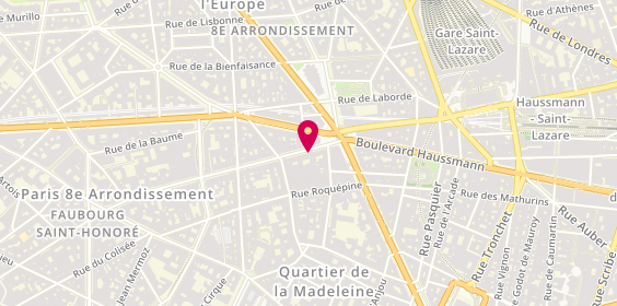 Plan de AESIO mutuelle, 5 Rue la Boétie, 75008 Paris
