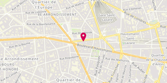 Plan de MACIF Assurances, 27 Rue de la Pépinière, 75008 Paris