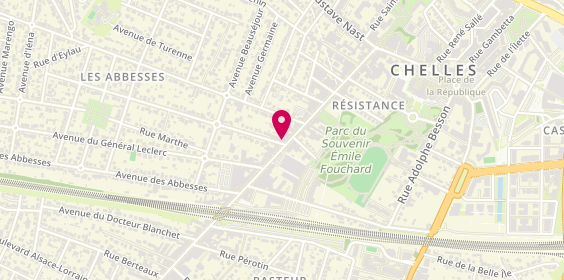 Plan de MAAF Assurances CHELLES, 44 avenue de la Résistance, 77500 Chelles