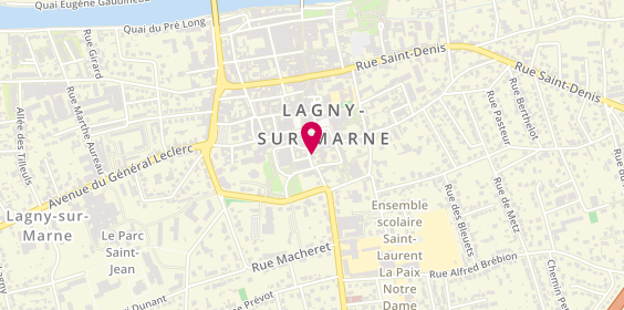 Plan de Abeille Assurances - Lagny Thorigny, 17 Rue Saint-Laurent, 77400 Lagny-sur-Marne