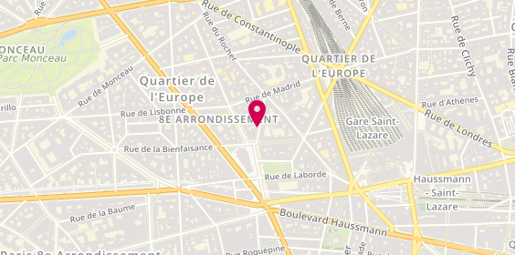 Plan de L'Autonome de Solidarité Laïque, 7 Rue Portalis, 75008 Paris