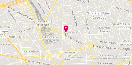 Plan de SMACL Assurances, 20 Rue d'Athènes, 75009 Paris